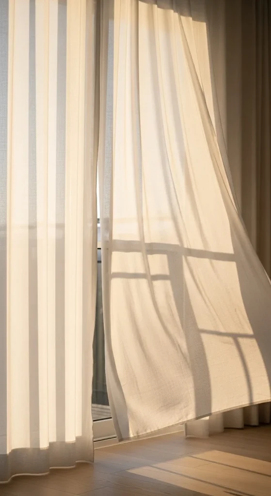 4. Use Light, Airy Fabrics to Enhance Height