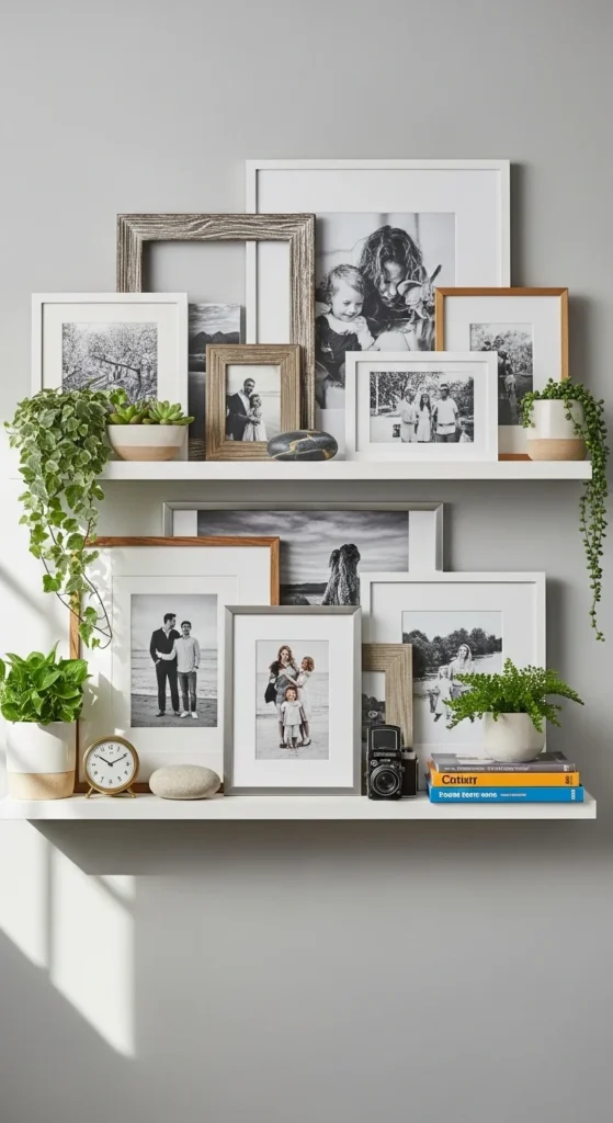 4. Use Shelves or Ledges for a More Flexible Display