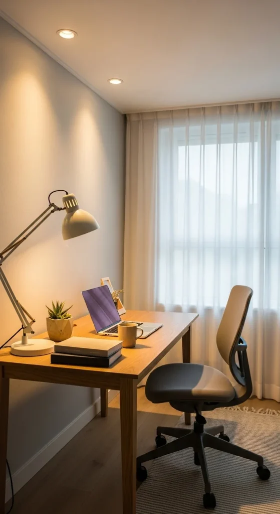 5. Add Lighting That Supports Focus