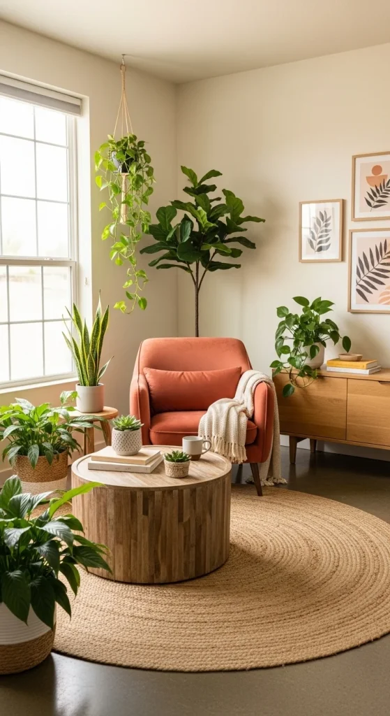 5. Balance Bold Colours With Natural Elements