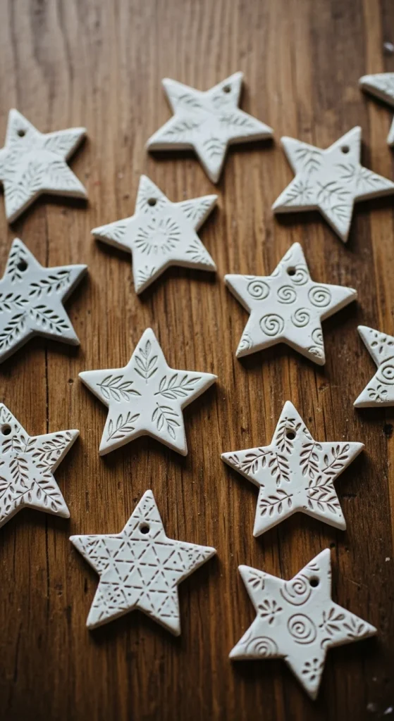 5. Clay Star Ornaments