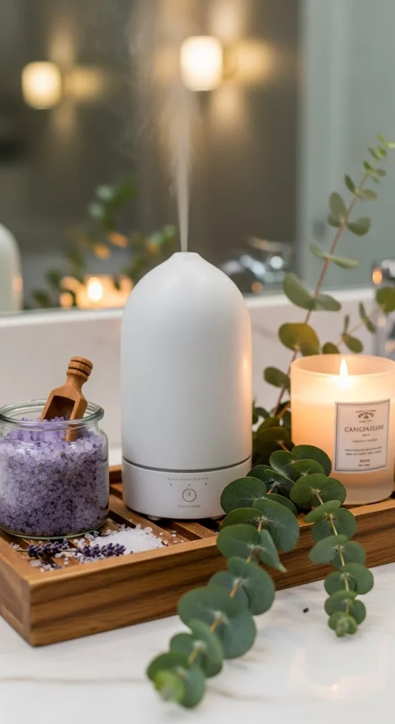 5. Incorporate Calming Scents and Luxurious Extras