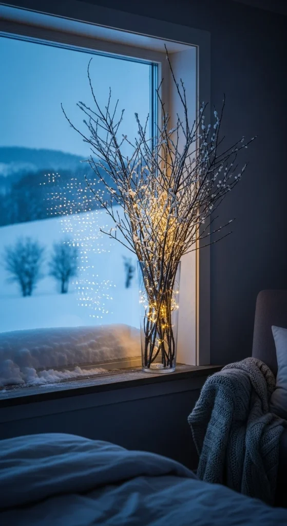 5. Winter Branch Vase Display