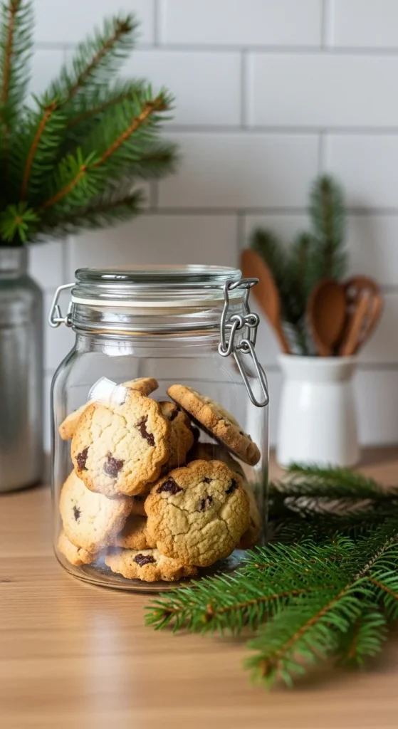6. Christmas Cookie Jar Display