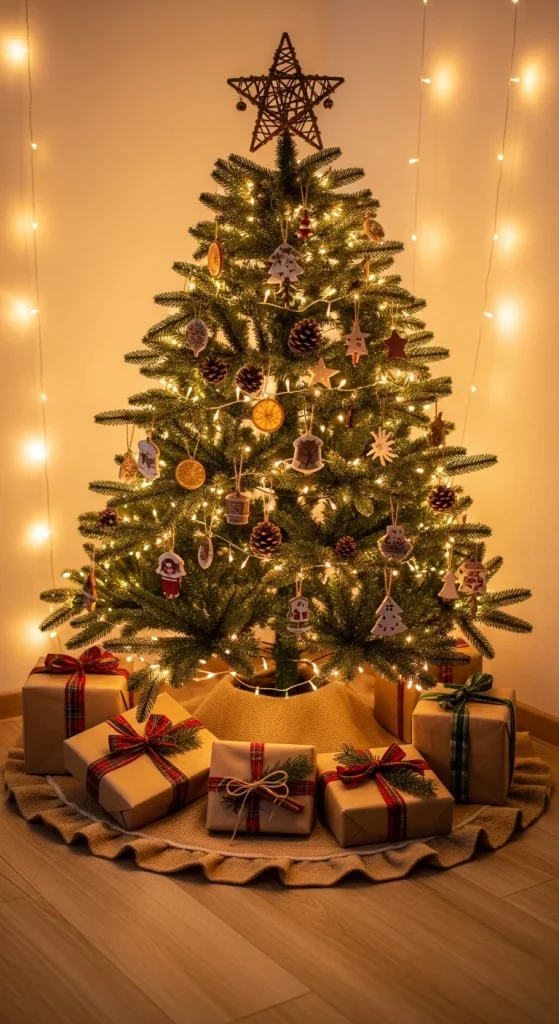 6. Create a Rustic Tree Skirt