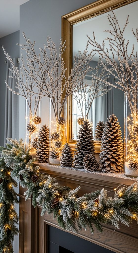 6. Frosted Branch Display