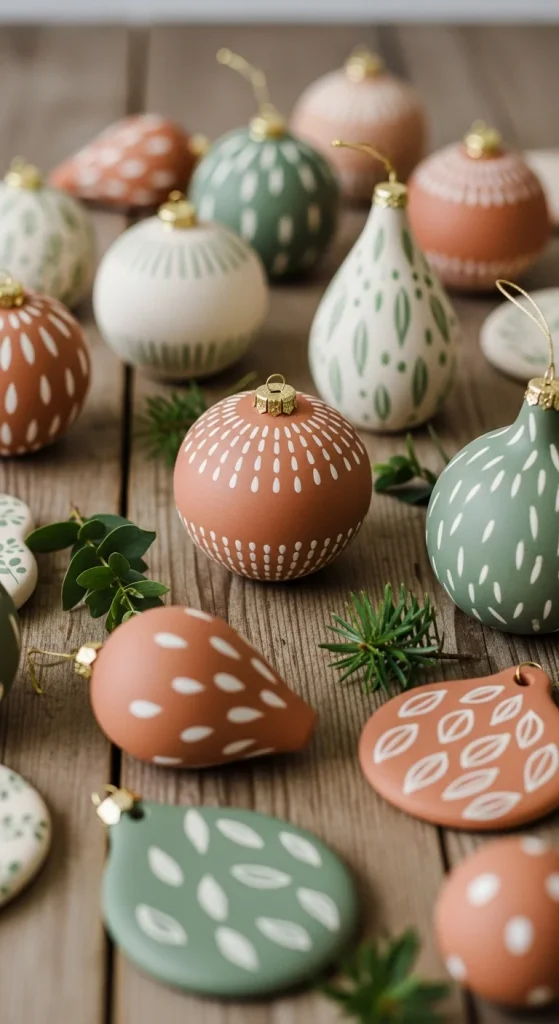 6. Hand-Painted Ceramic Ornaments