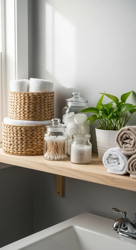 6. Keep the Space Organised With Beautiful Storage