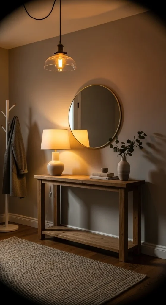 6. Layer Lighting for Warmth