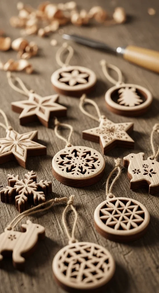 6. Make Your Own Wooden Ornaments