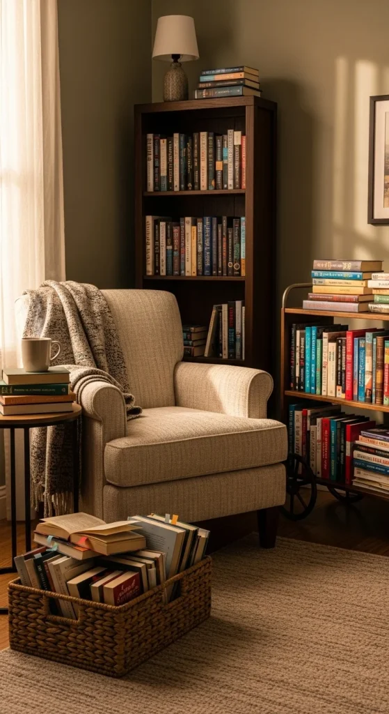 7. Add Books Within Arm’s Reach