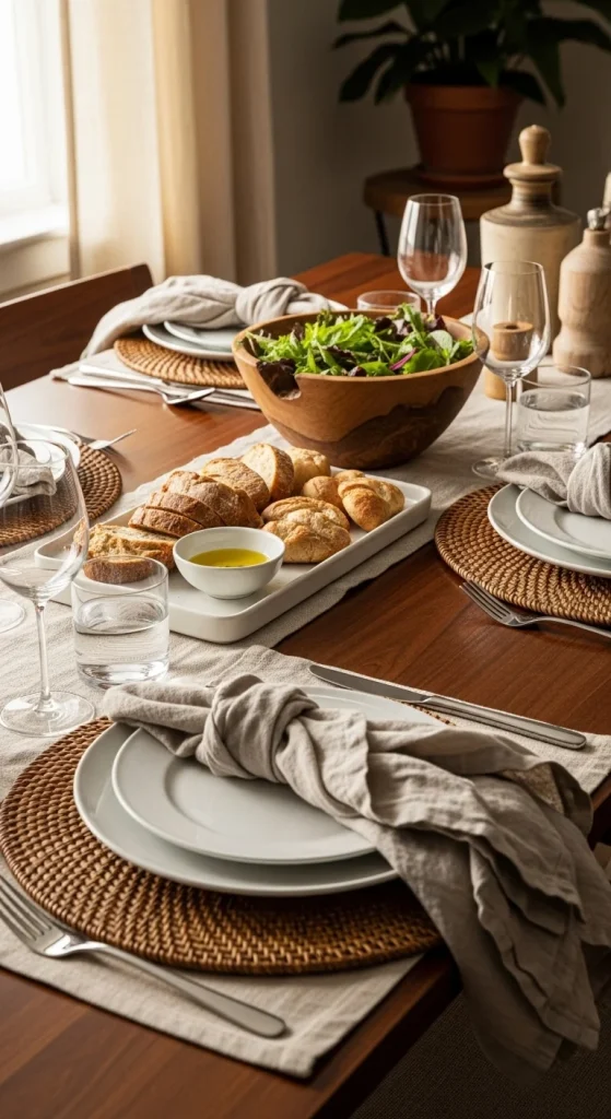 7. Add Texture With Linens and Natural Materials