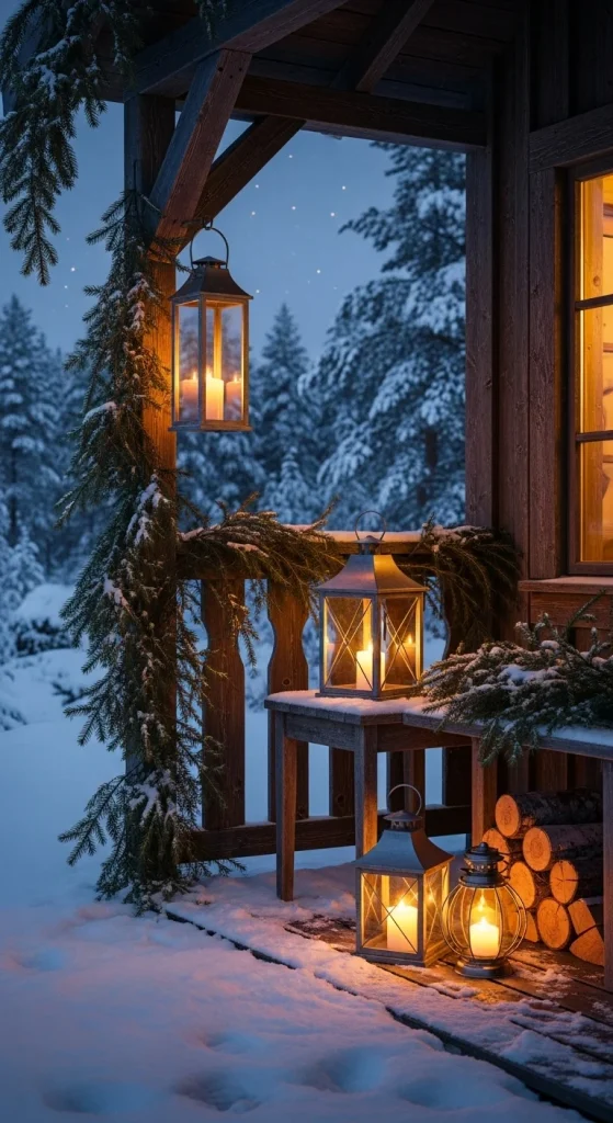 7. Rustic Porch Lantern Glow