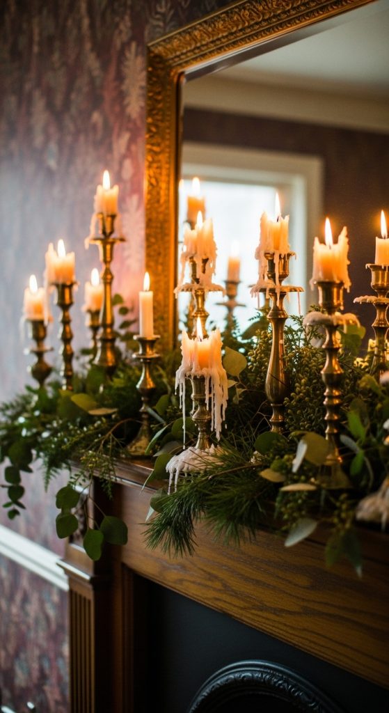 7. Warm Brass + Candlelight