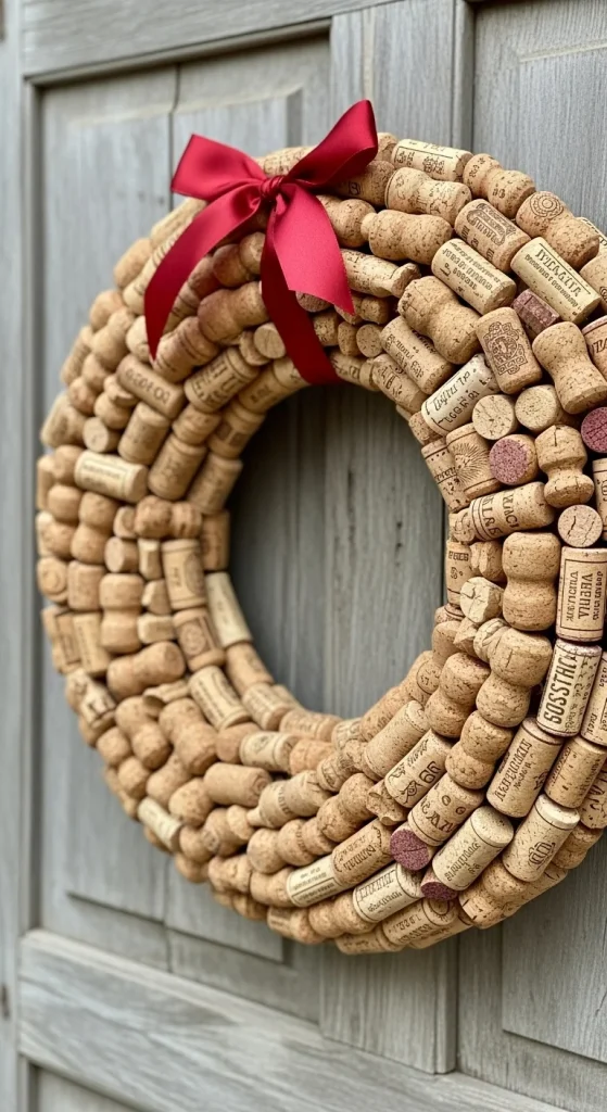 7. Wine Cork Wreath