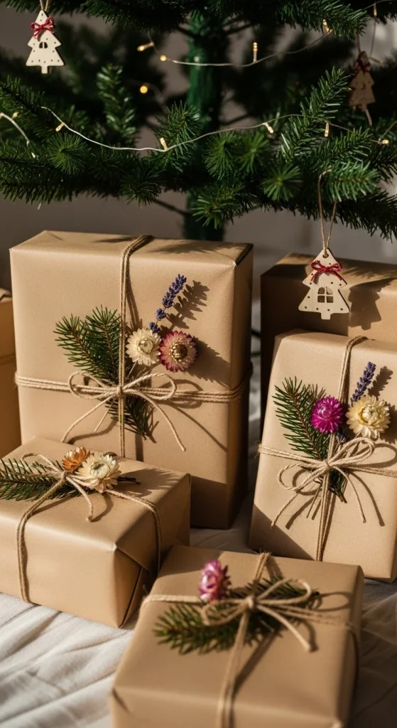 8. Botanical Gift Wrap