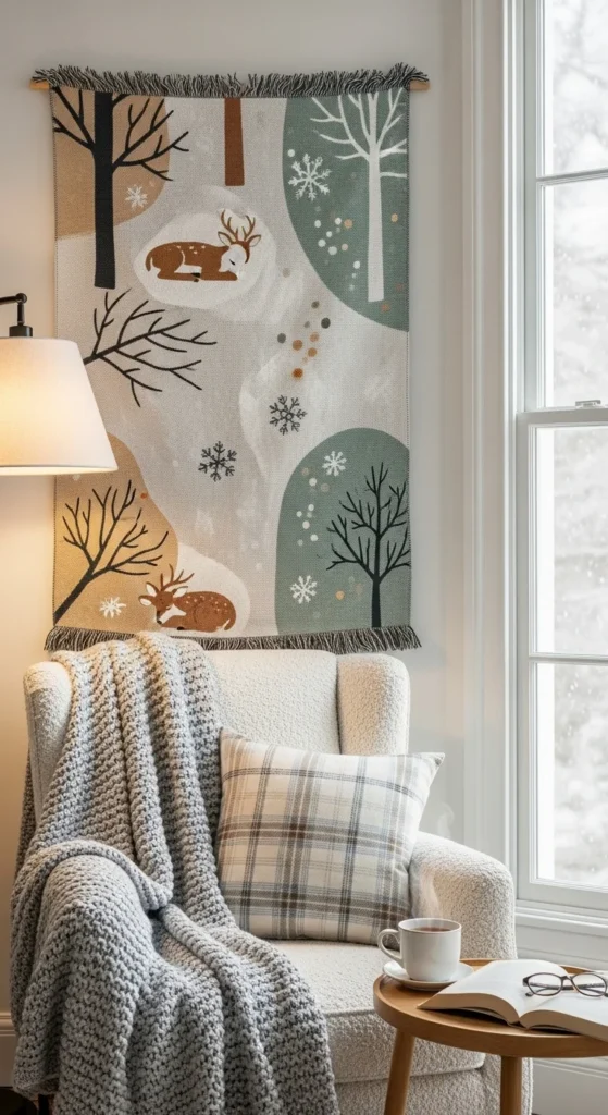 8. Seasonal Wall Tapestry or Fabric Art