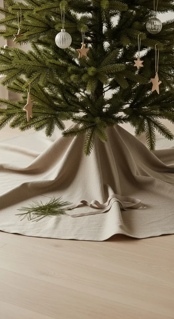 8. Simple Christmas Tree Skirt