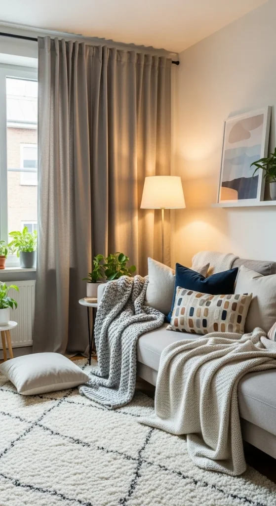 8. Style With Textiles for a Cozy, Finished Look