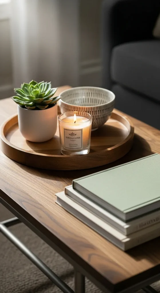 8. Use Trays to Organize and Style Surfaces