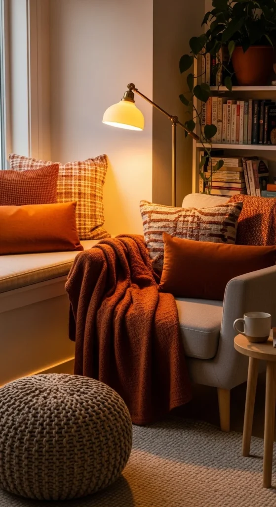 8. Use Warm Colours to Set the Tone