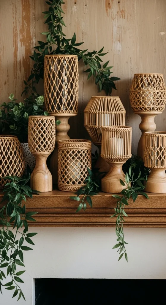 9. Boho Candle Holders