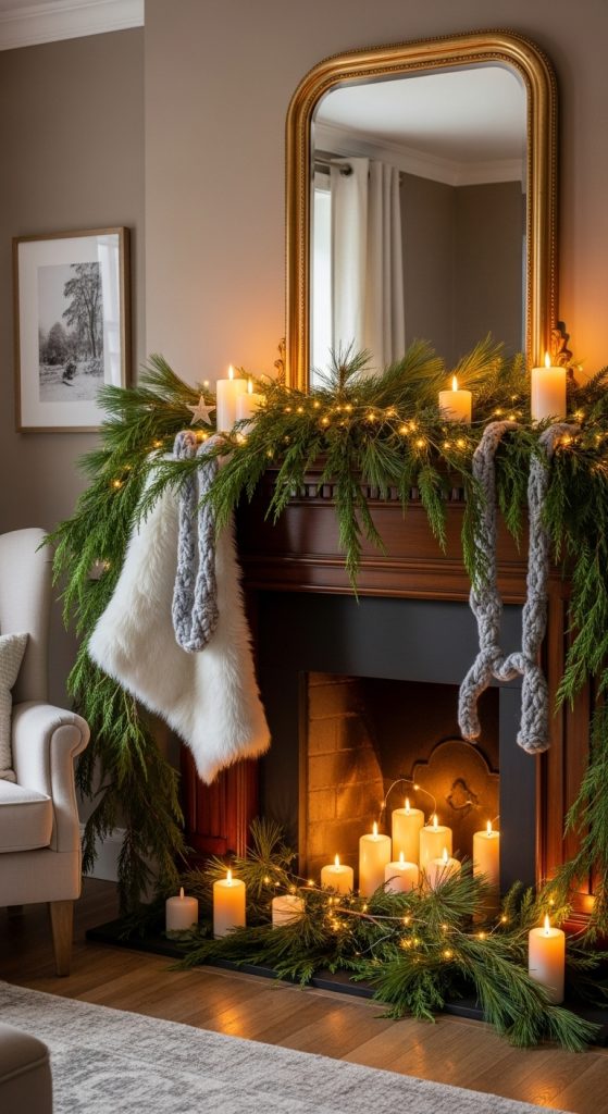 Dreamy Winter Mantel Decor Ideas