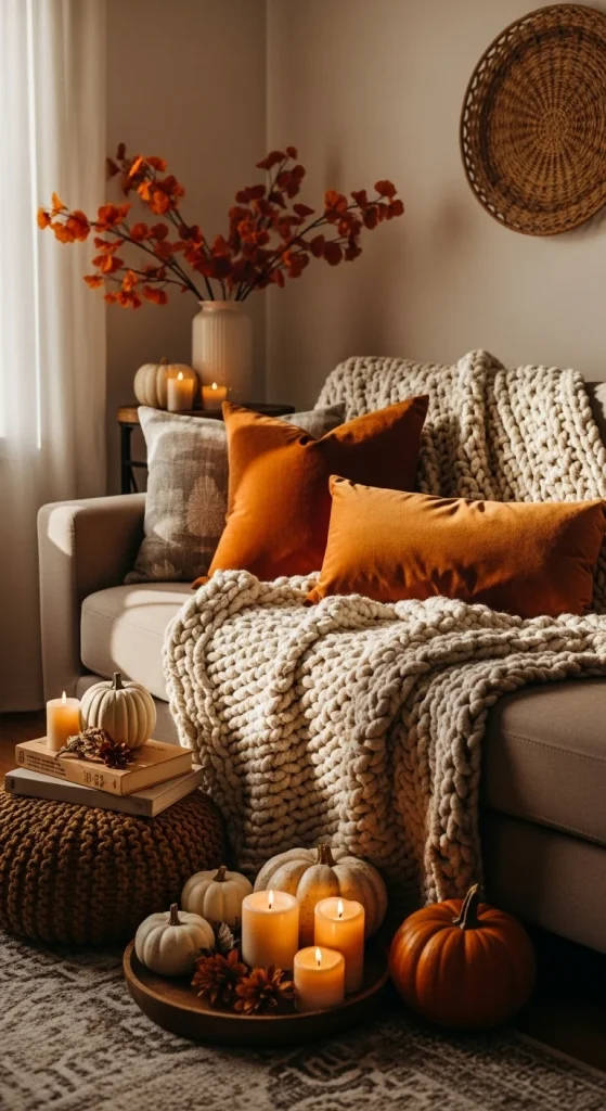 How to Decorate for Fall With Warm Colors and Comfort
