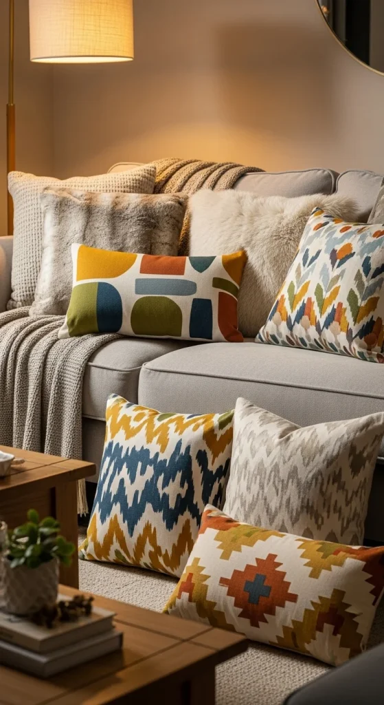 Mix and Match Throw Pillows Without Clashing