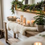 entryway Christmas decor