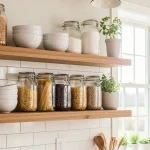 style kitchen shelves