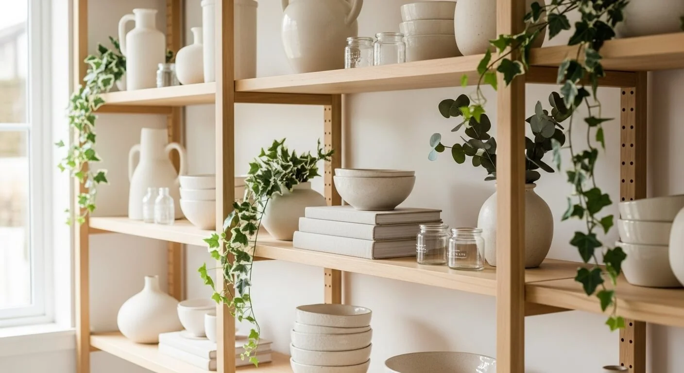 23 Smart Spring Shelf Decor Ideas That Look Curated Not Cluttered ...