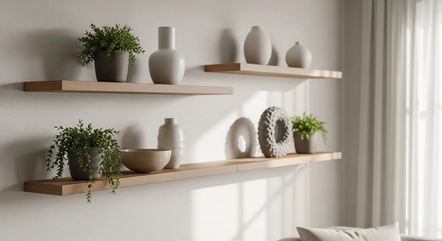22 Minimal Floating Shelf Ideas That Keep Walls Clean - Decor Disk